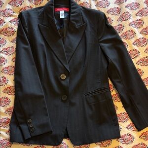 Anne Klein Black Pinstripe Blazer